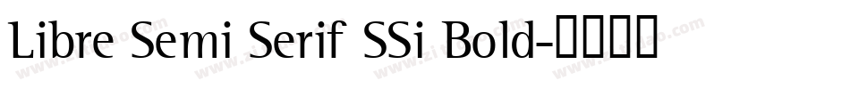 Libre Semi Serif SSi Bold字体转换